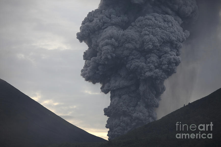 Ash Cloud Rising From Tompaluan Crater #3 Photograph by Richard Roscoe