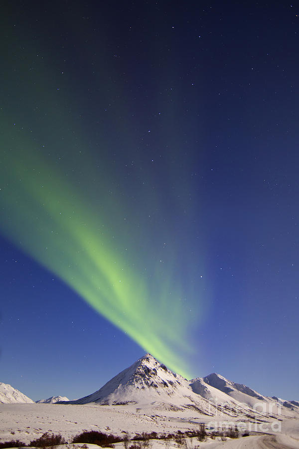 Aurora Borealis With Moonlight #3 Photograph by Joseph Bradley