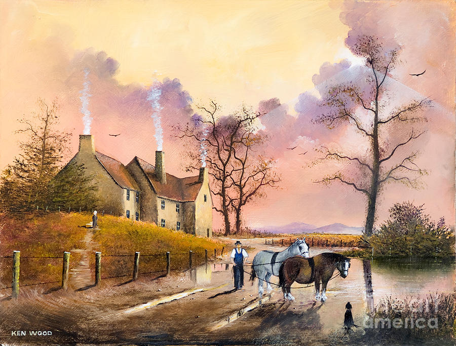 Autumn  - English Countryside Painting by Ken Wood