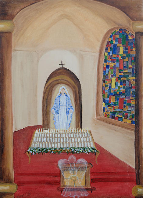 Ave Maria Painting By Margaret Pappas 