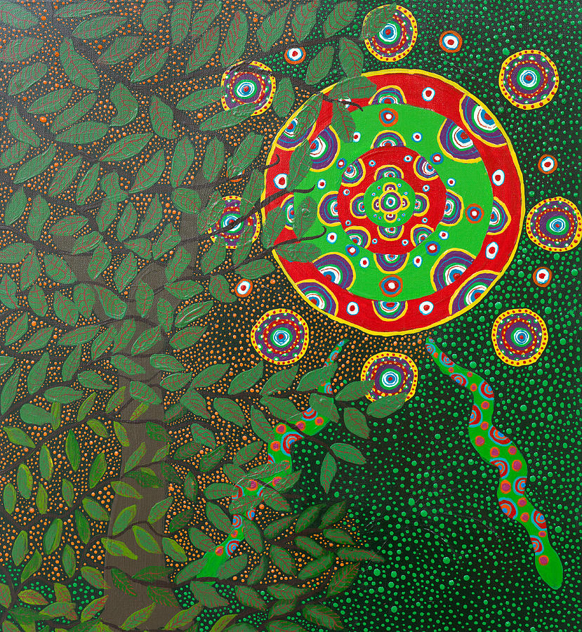 Ayahuasca Vision #1 Painting by Howard Charing