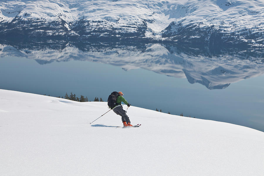 Spring Photograph - Backcountry Skiing In Prince William #3 by Hugh Rose