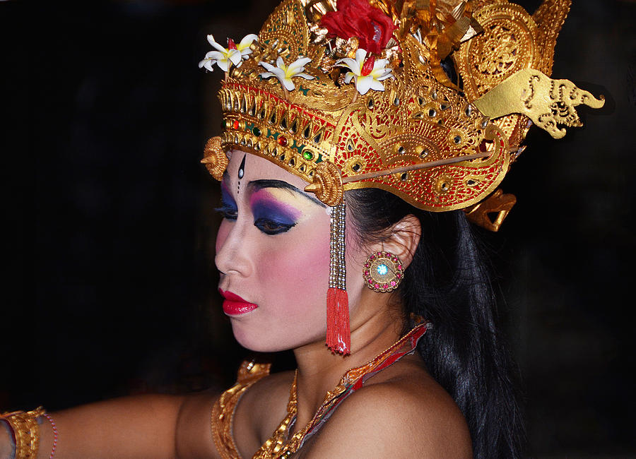 Balinese dancer Peliatan Bali #4 Photograph by Robert Van Es