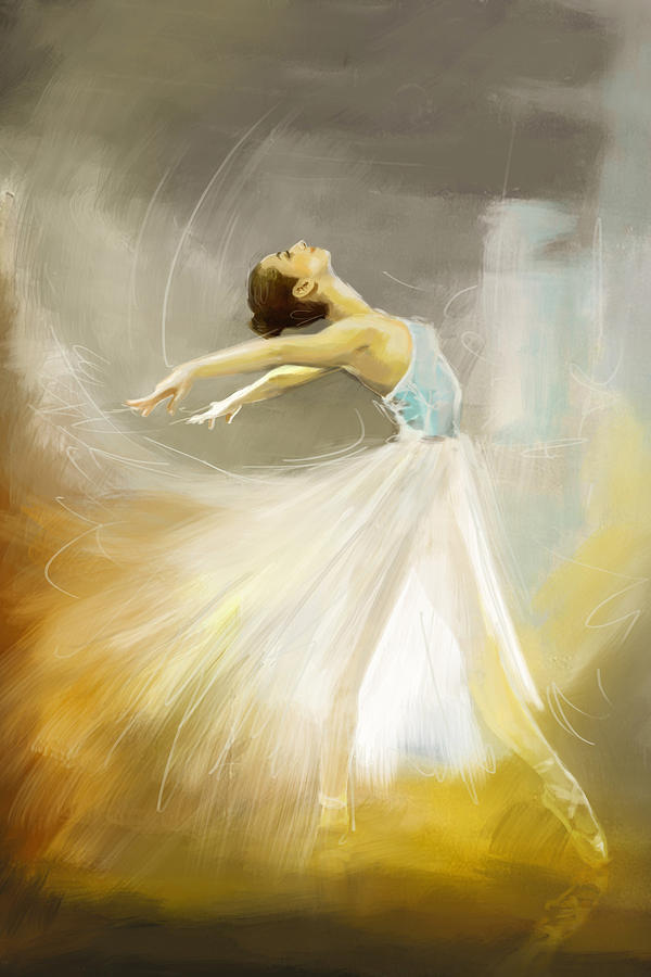Ballerina  #3 Painting by Corporate Art Task Force