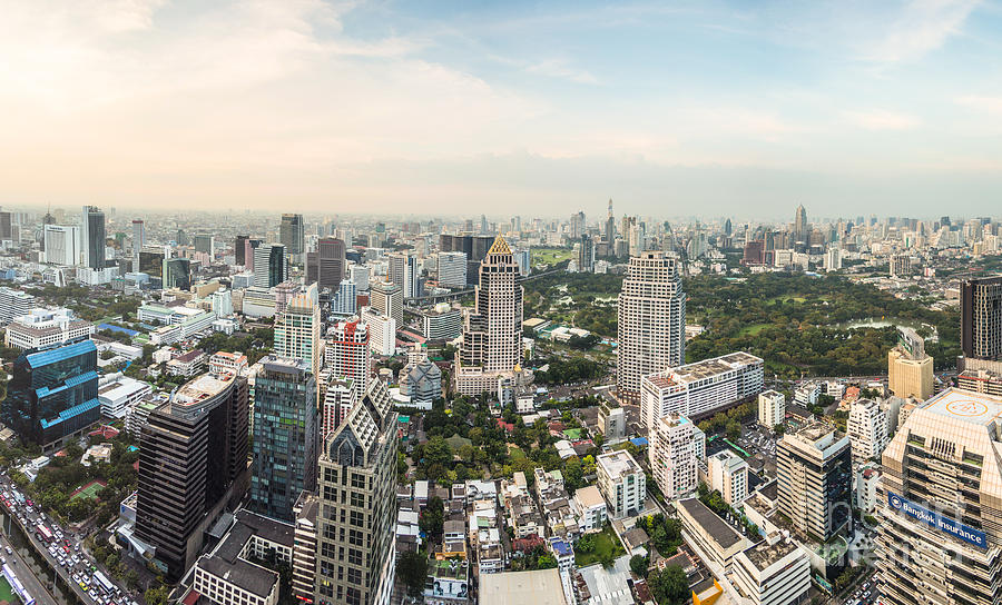 Bangkok panorama #3 Photograph by Didier Marti