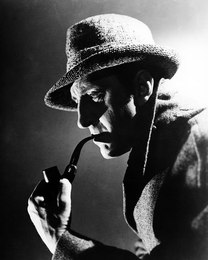 Movie Photograph - Basil Rathbone in The Adventures of Sherlock Holmes  #3 by Silver Screen