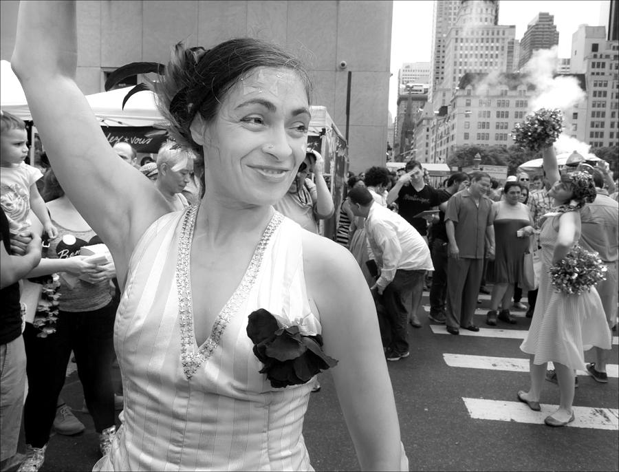 Bastille Day 7 13 14 NYC Dancer #3 Photograph by Robert Ullmann