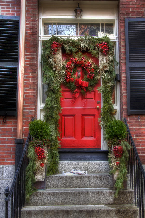 Boston Photograph - Beacon Hill Doorways #3 by Joann Vitali