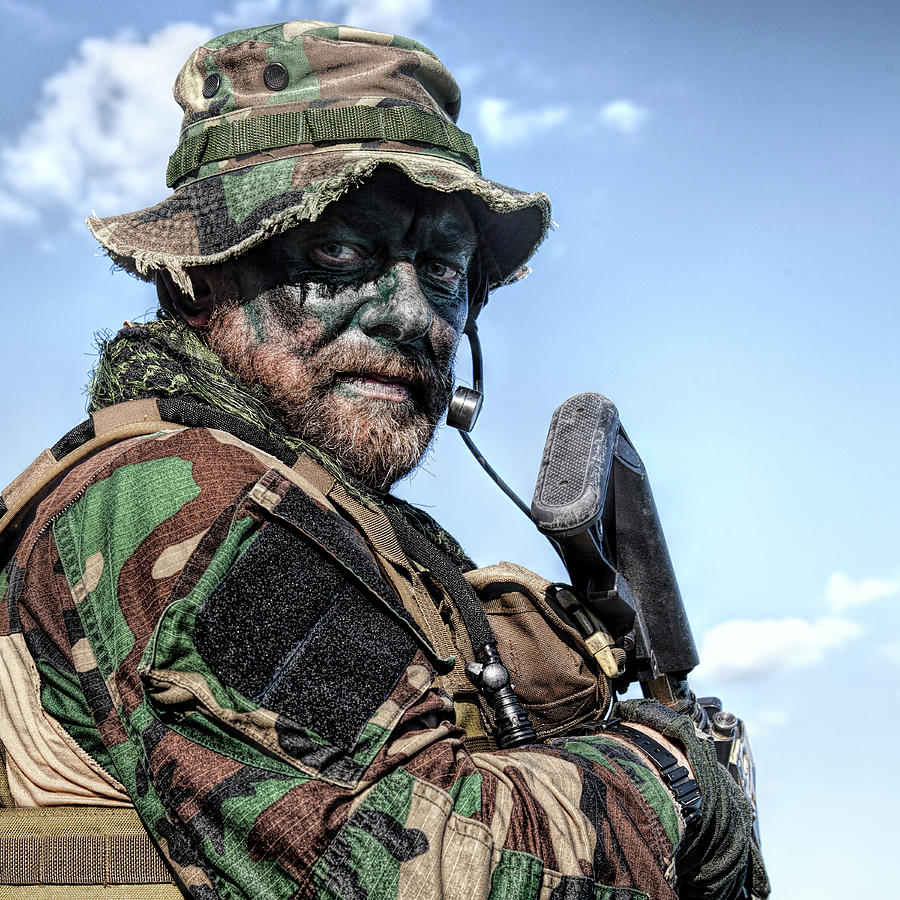 Bearded Soldier Of Special Forces #3 Photograph by Oleg Zabielin