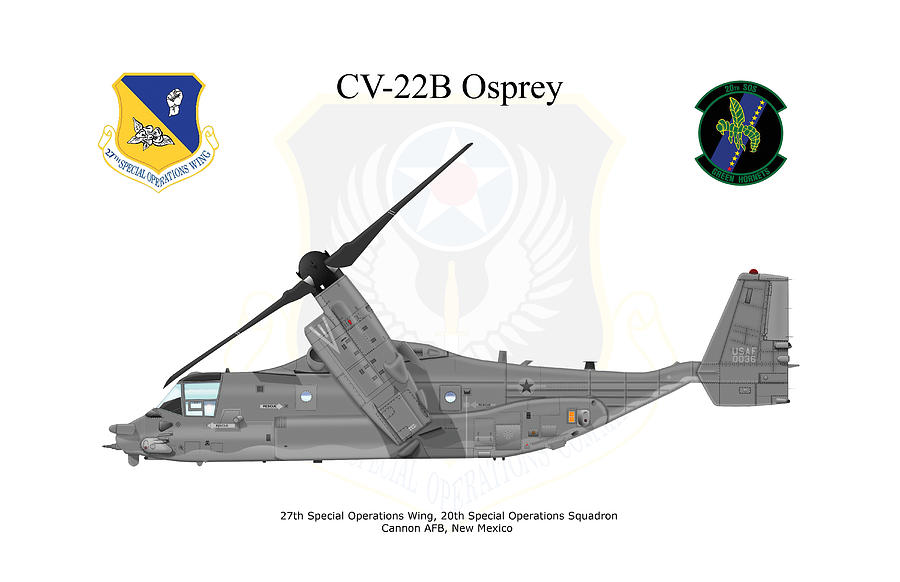 Bell Boeing CV-22B Osprey #1 Digital Art by Arthur Eggers