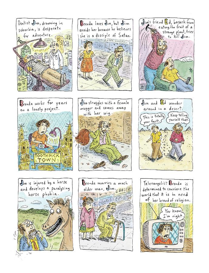 Better Than Chekhov #3 Drawing by Roz Chast