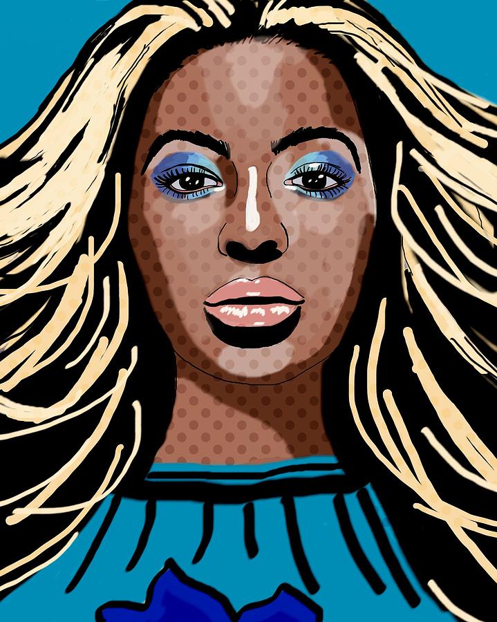 Beyonce #3 Painting by Bogdan Floridana Oana