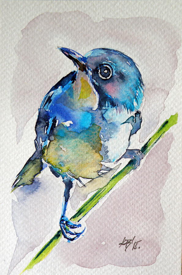 Bird #2 Painting by Kovacs Anna Brigitta