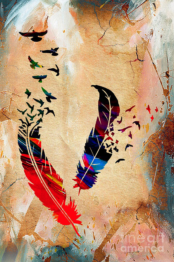 Birds Of A Feather #3 Mixed Media by Marvin Blaine