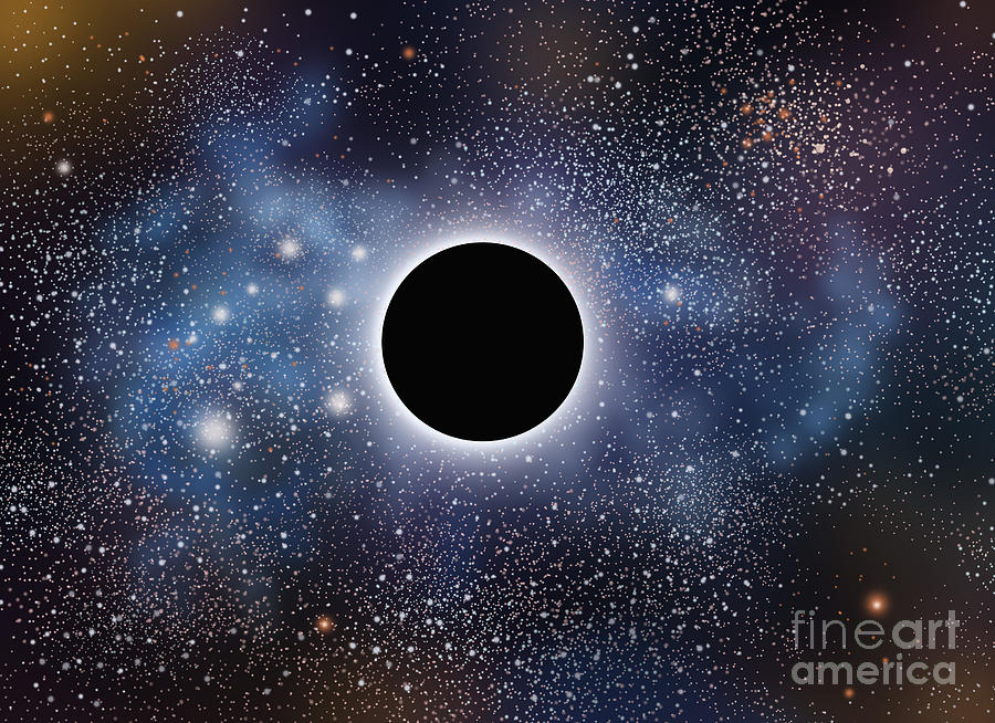 Black Hole, Illustration #1 Photograph by Gwen Shockey