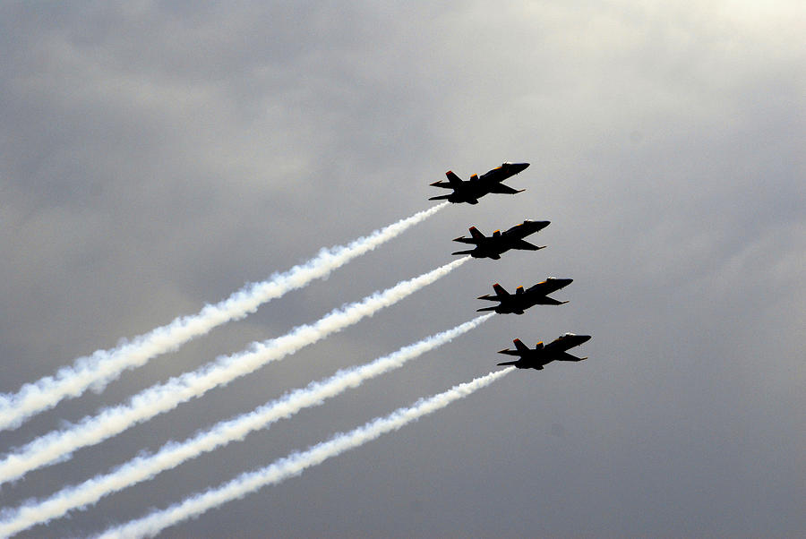 Blue Angels US Naval Academy Annapolis MD Photograph by John Hanou