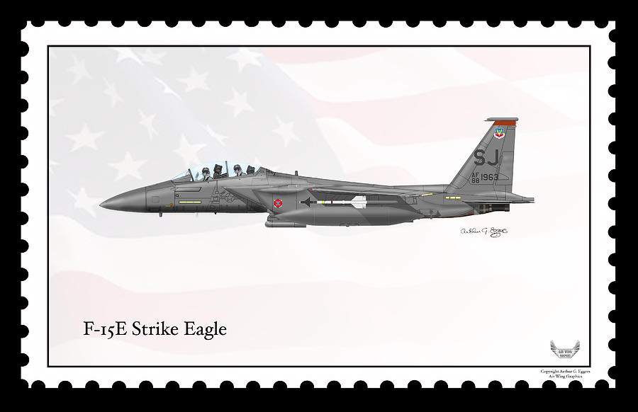 Boeing F-15E Strike Eagle #7 Digital Art by Arthur Eggers