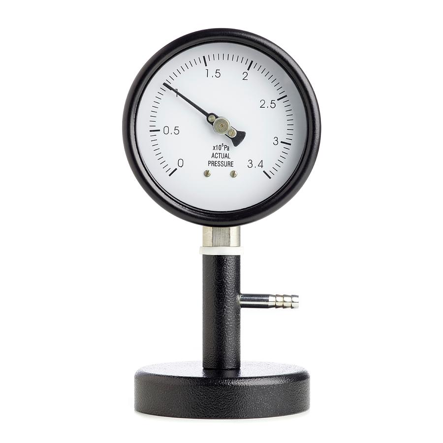 Pressure Photograph - Bourdon Pressure Gauge #3 by Science Photo Library