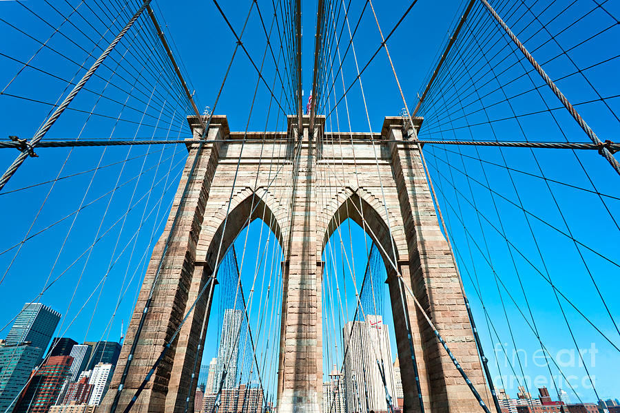 BROOKLYN BRIDGE -  New York City #3 Photograph by Luciano Mortula