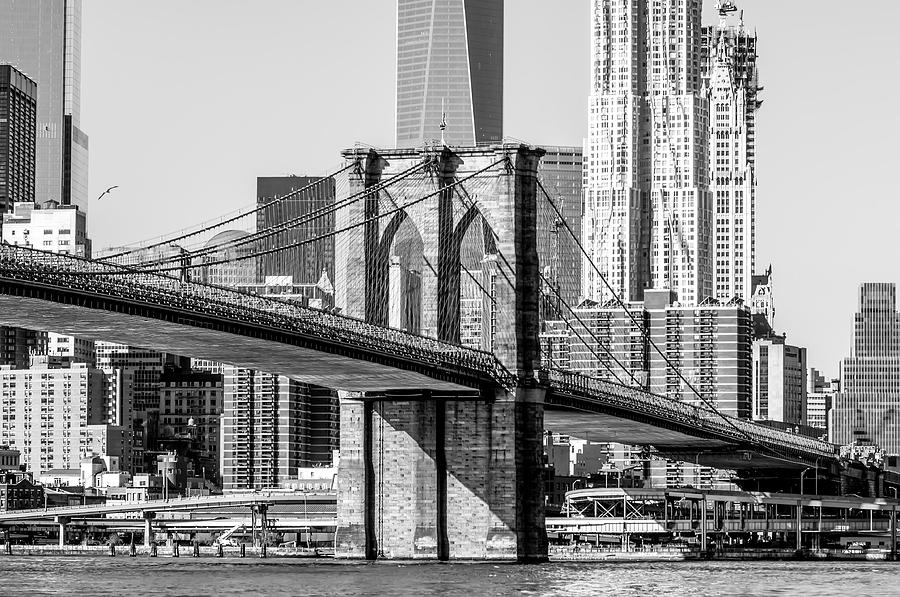 Brooklyn Bridge And New York City Manhattan Skyline #3 Photograph by Alex Grichenko