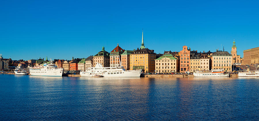 Architecture Photograph - Buildings At Waterfront, Gamla Stan #3 by Panoramic Images