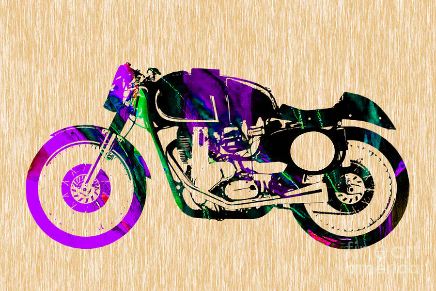 Motorcycle Mixed Media - Cafe Racer #3 by Marvin Blaine