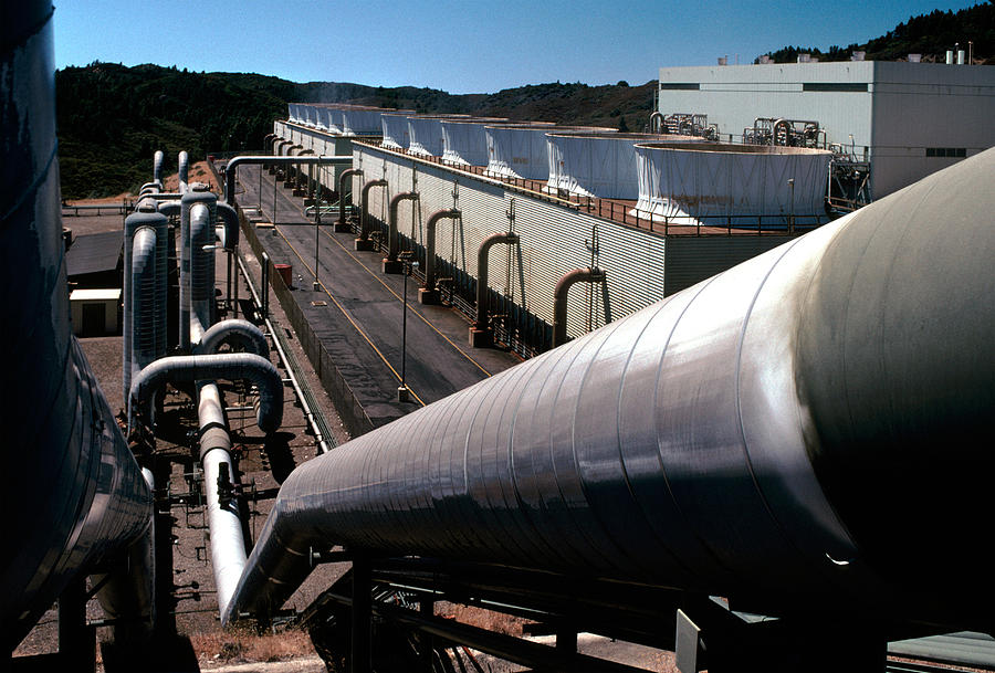 Calpine Geothermal Power Plant Photograph by Theodore Clutter