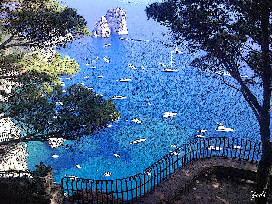 Capri Photograph by Ze  Di