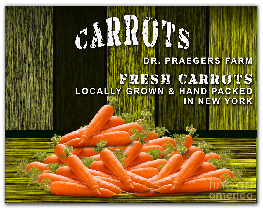 Vegetable Mixed Media - Carrot Farm #3 by Marvin Blaine