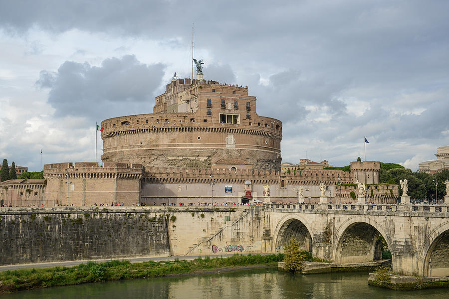 Castle St Angelo in Rome Italy Photograph by Brandon Bourdages - Pixels