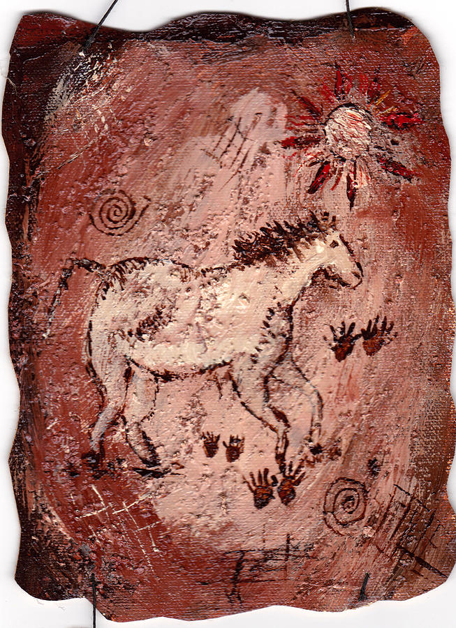 Cave Art #3 Painting by Shelley Bain