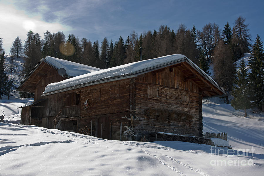 Shed Photograph - Chalets Mountain by Pier Giorgio Mariani Shed Photograph - Chalets Mountain by Pier Giorgio Mariani