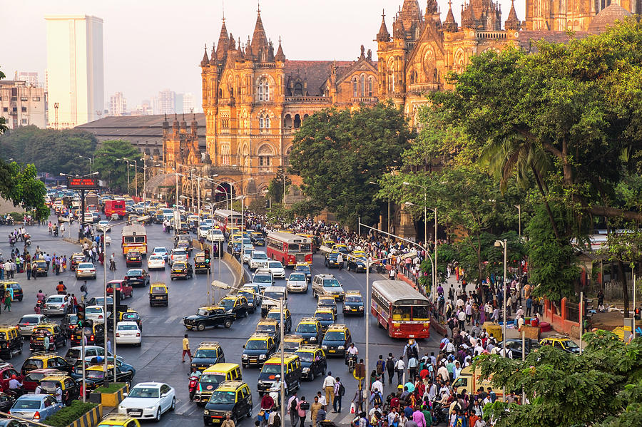 Chhatrapati Shivaji Terminus Train by Peter Adams