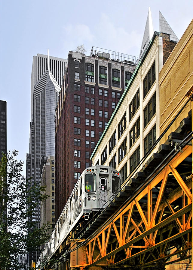 Chicago Photograph - Chicago Loop L #3 by Alexandra Till