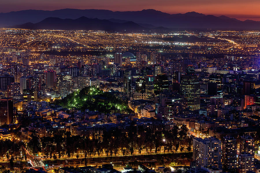 Chile, Santiago, City View #3 Photograph by Walter Bibikow