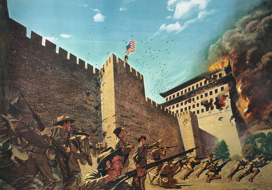 China - Boxer Rebellion Painting by H Charles McBarron Jr