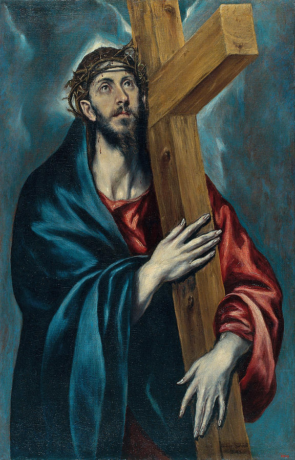 Christ Carrying the Cross #13 Painting by El Greco