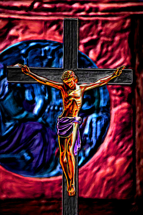 Christs Crucifixion  #4 Painting by Bruce Nutting