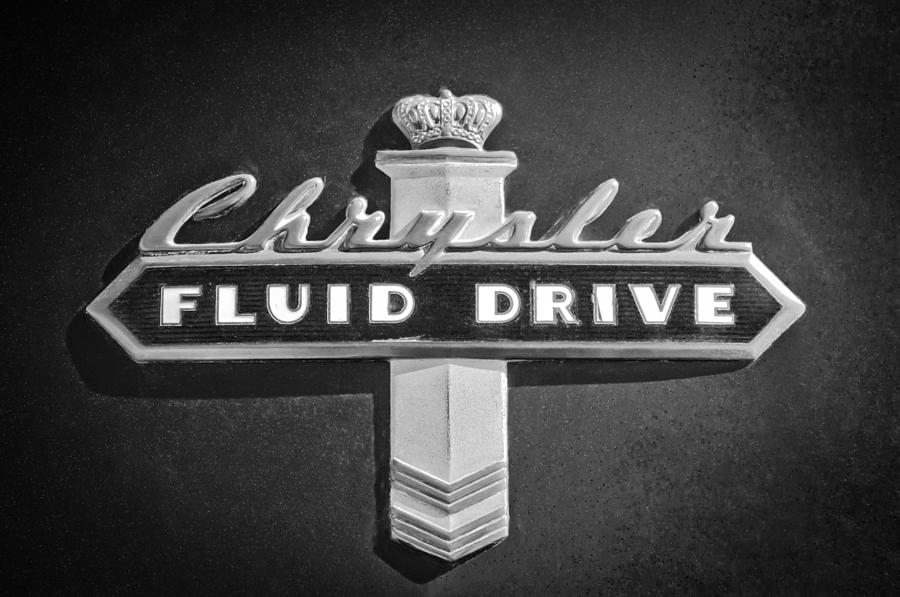 Chrysler Fluid Drive Emblem #3 Photograph by Jill Reger