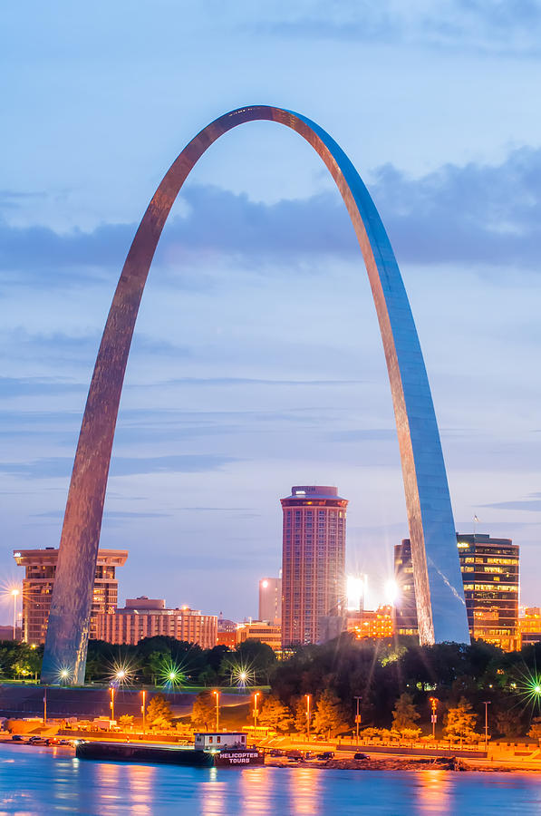 City of St. Louis skyline. Image of St. Louis downtown with Gate #3 Photograph by Alex Grichenko
