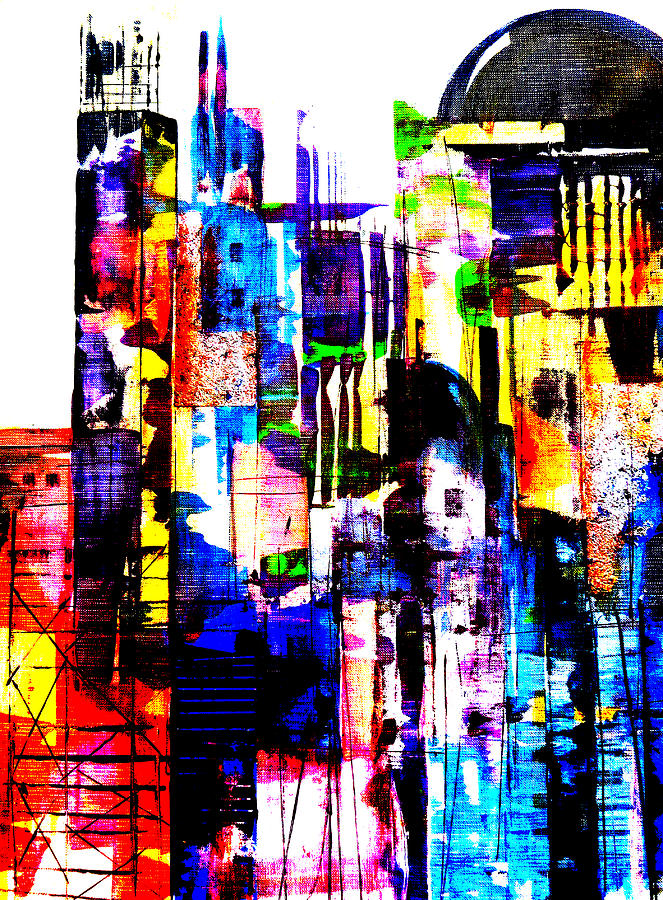 Cityscape #3 Painting by Katie Black