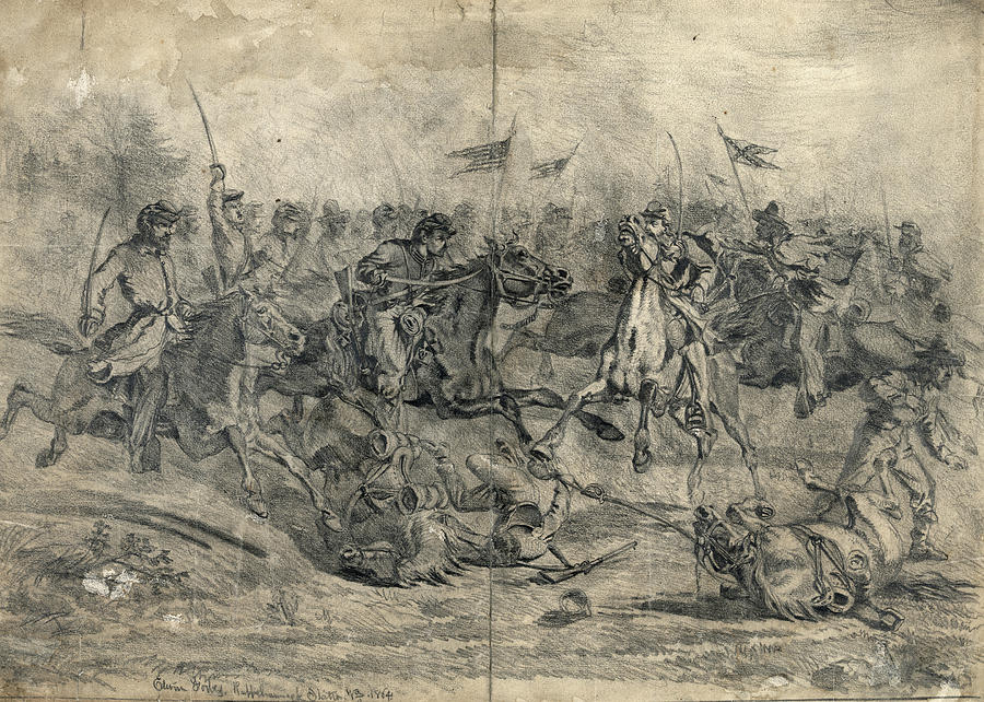 Civil War Brandy Station #3 Drawing by Granger Civil War Brandy Station #3 Drawing by Granger