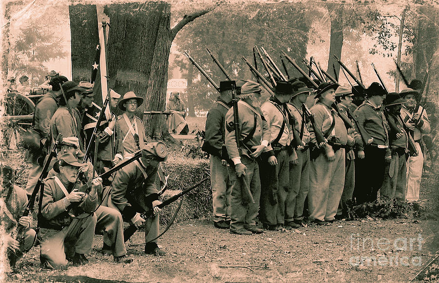 Civil War Reenactment #3 Photograph by Jack Schultz