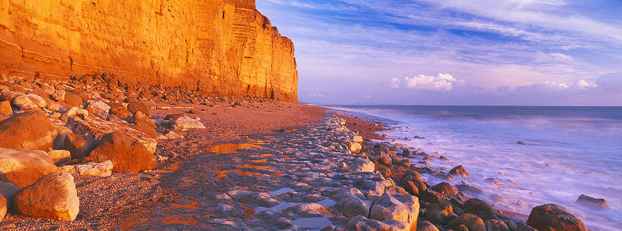 Nature Photograph - Cliff On The Beach, Burton Bradstock #3 by Panoramic Images