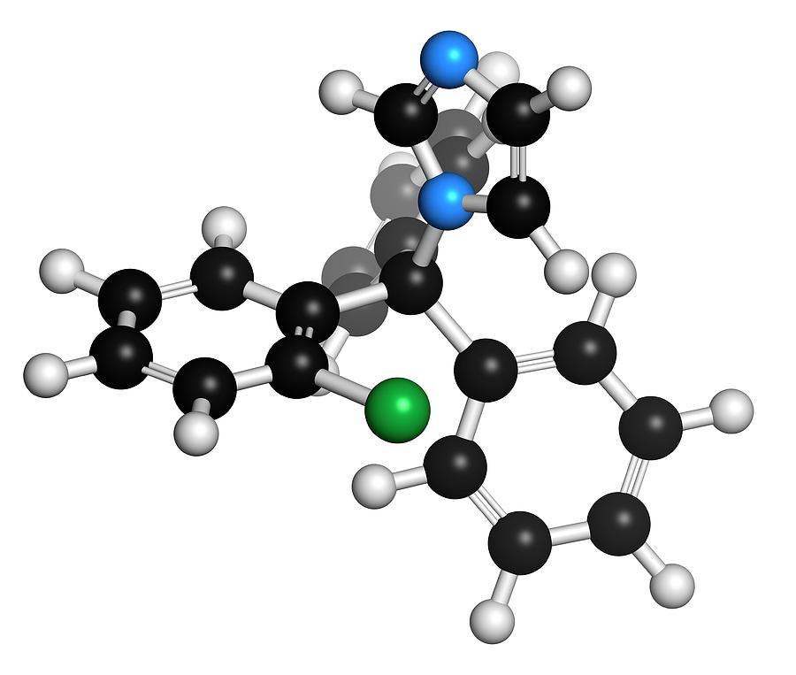 Athlete Photograph - Clotrimazole Antifungal Drug Molecule #3 by Molekuul