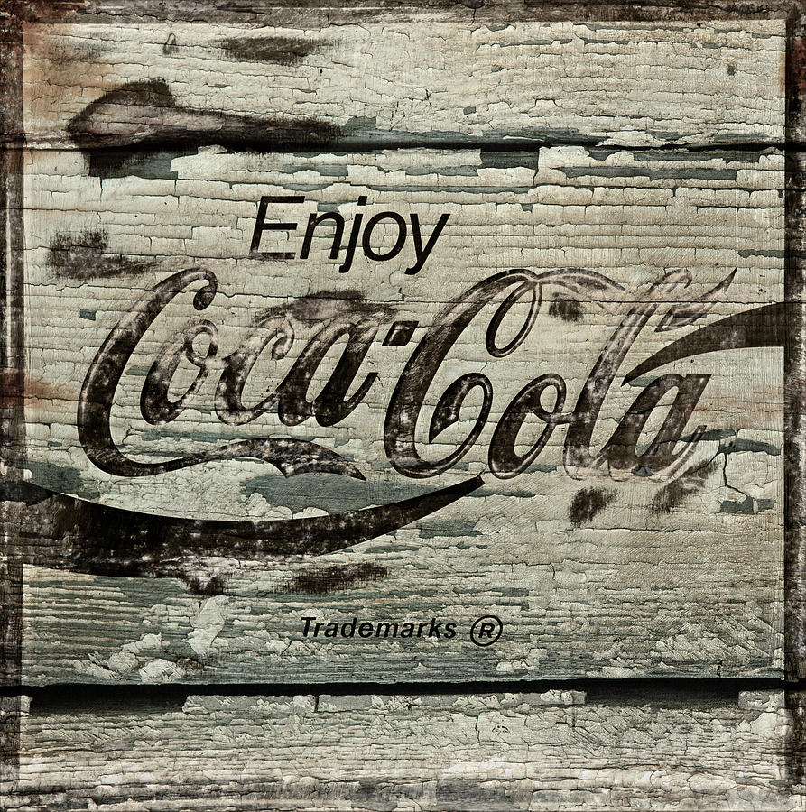 Coca Cola Grunge Sign #2 Photograph by Lone Palm Studio