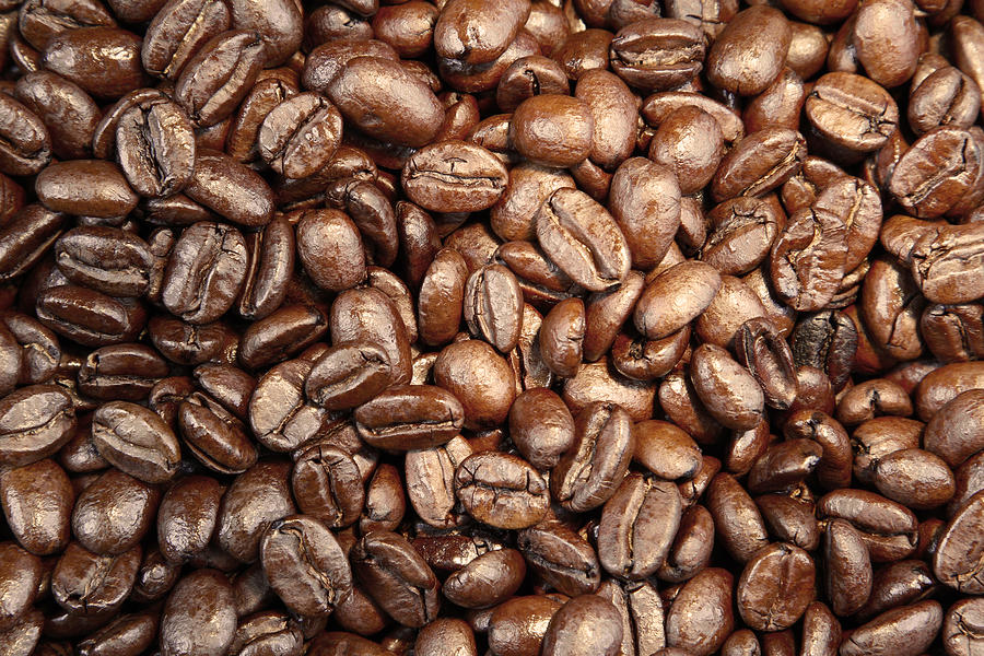 Coffee Bean Photograph - Coffee beans #3 by Les Cunliffe