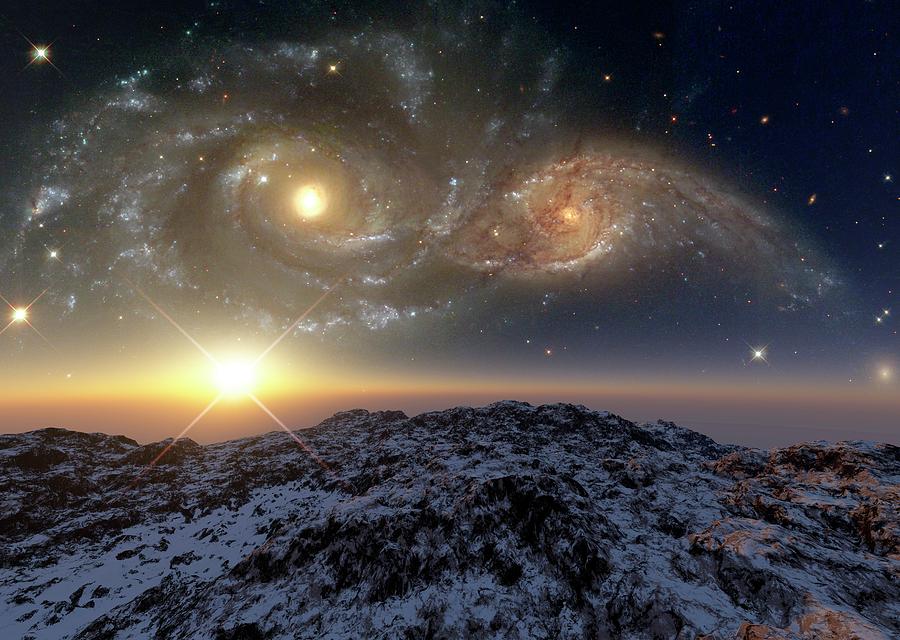 Colliding Galaxies #3 Photograph by Detlev Van Ravenswaay