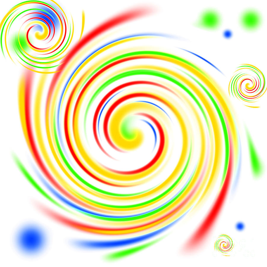 Color Swirls #3 Digital Art by Henrik Lehnerer