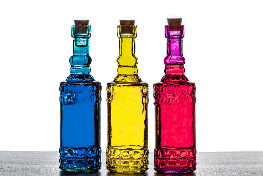 Colorful Bottles  #3 Photograph by Peter Lakomy